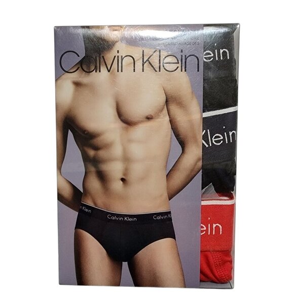 Calvin Klein Men's NP21620932 3- Pack Microfiber‎ Hip Brief, Multicolor - Picture 1 of 2